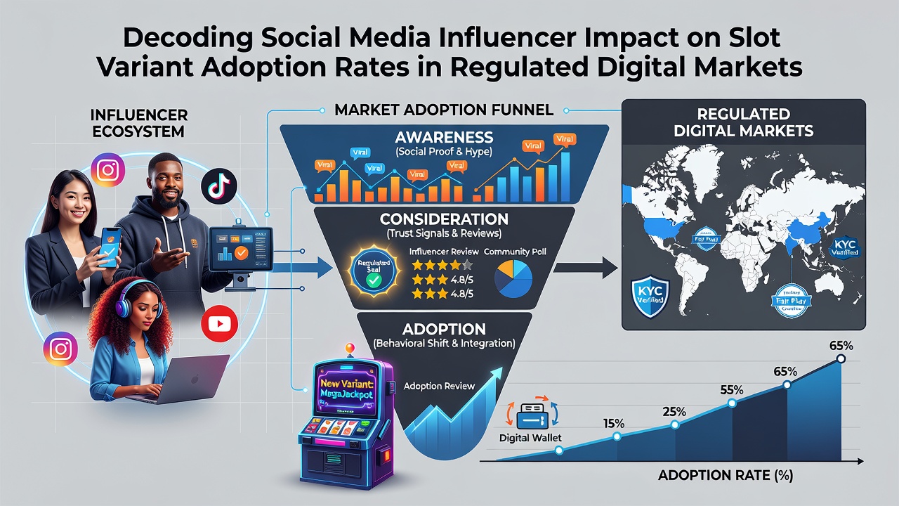 Analytics dashboard showing slot variant adoption rates linked to influencer campaigns