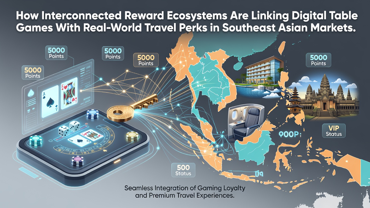 Interconnected reward systems visualization in Southeast Asian gaming markets