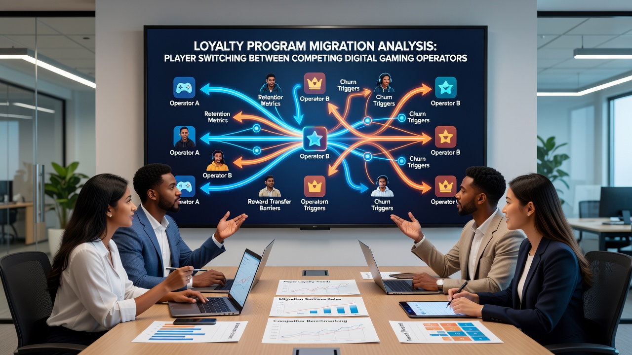 Player reviewing loyalty tier benefits across two competing gaming apps on a tablet