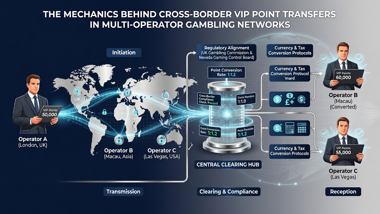 Illustration of API data flow during VIP point conversion between operators