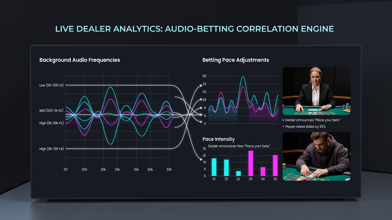 Close-up of live blackjack interface showing betting timers and subtle audio spectrum display