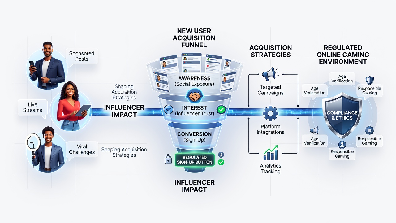 Influencers hosting live sessions that demonstrate regulated gaming platforms and responsible play features for international audiences